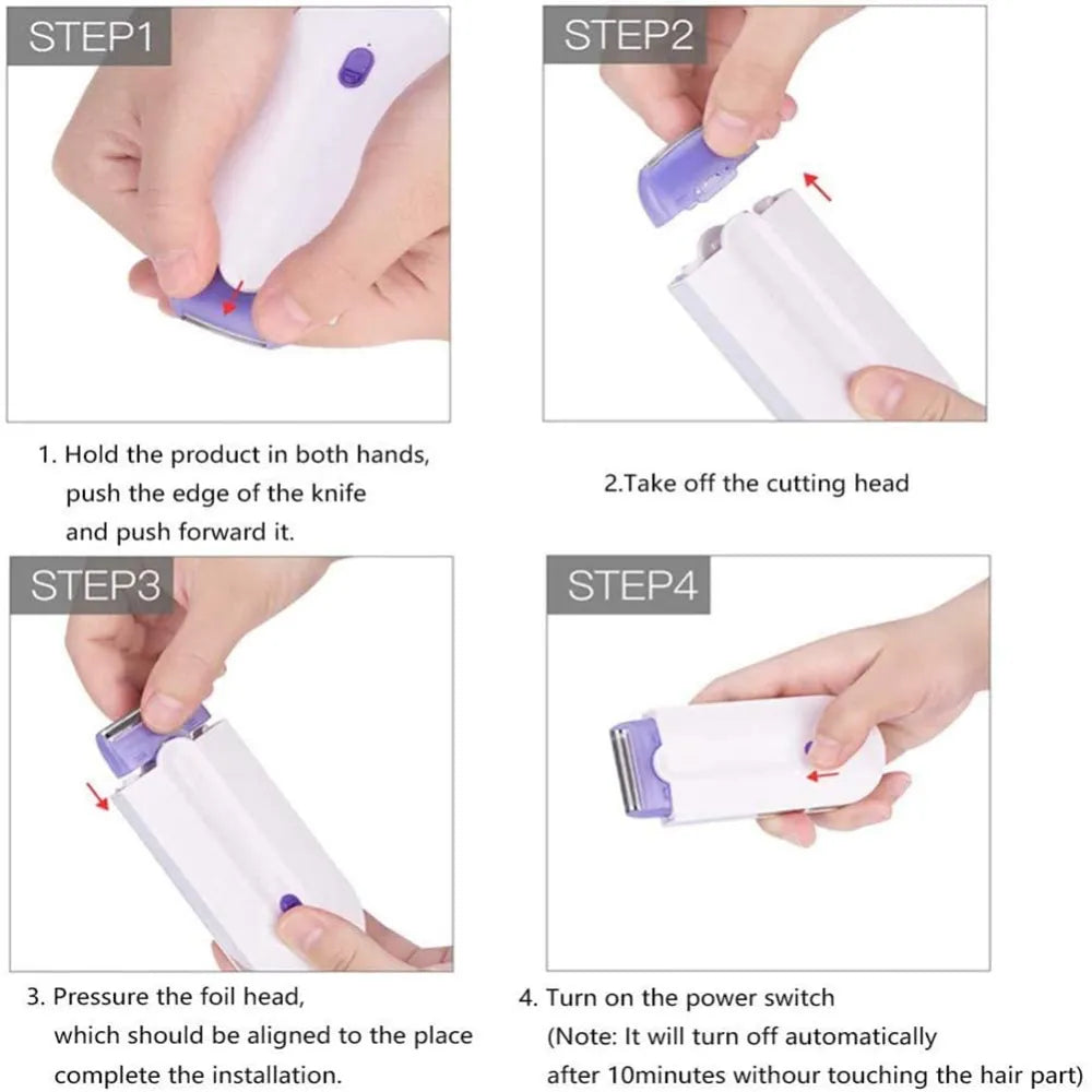 Vibe Geeks USB Rechargeable Epilator Laser Hair Remover